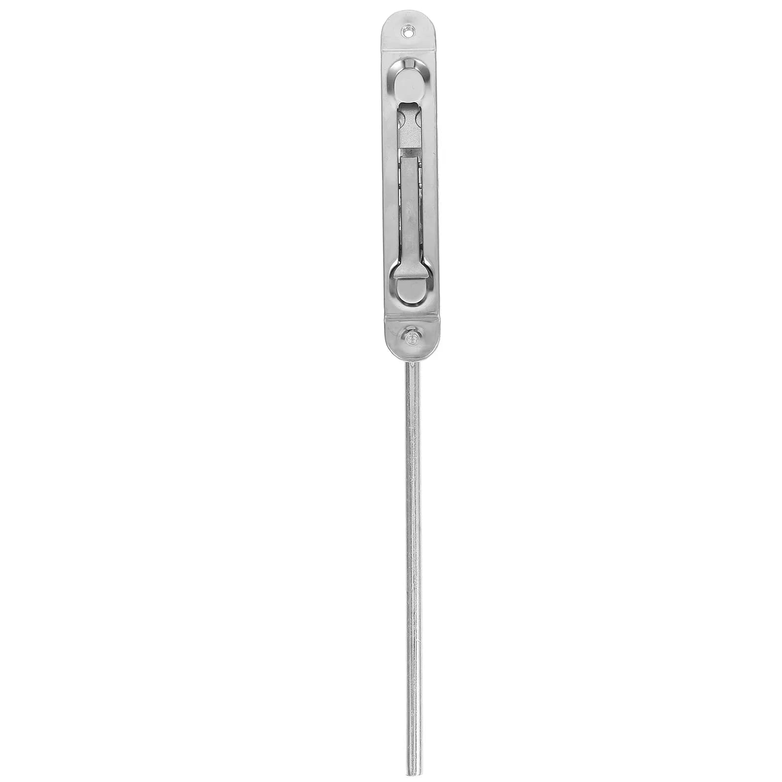 Set di 1 chiusura a bullone antifurto per porta, in acciaio inossidabile, a doppio bullone a filo, estesa, scorrevole, di sicurezza, per porte finestre alla francese in legno
