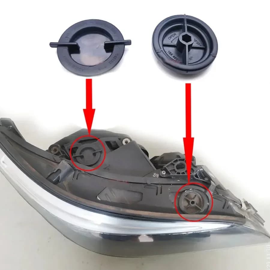 For BMW 5 Series E60 E61 Headlight Bulb Dust Cover Waterproof Dustproof Headlamp Rear Shell Seal Round Cap
