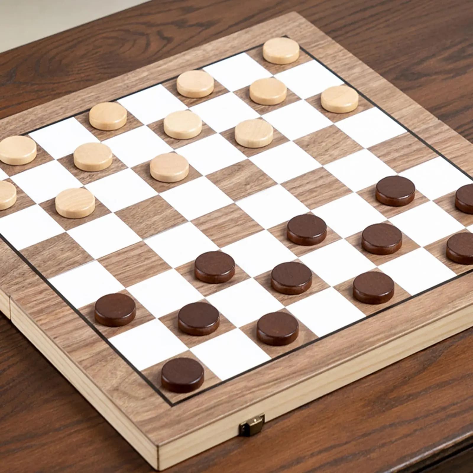Set di giochi da tavolo per scacchi in legno pieghevoli portatili Set di pezzi di scacchi professionali Gioco educativo da viaggio per famiglie per bambini e adulti