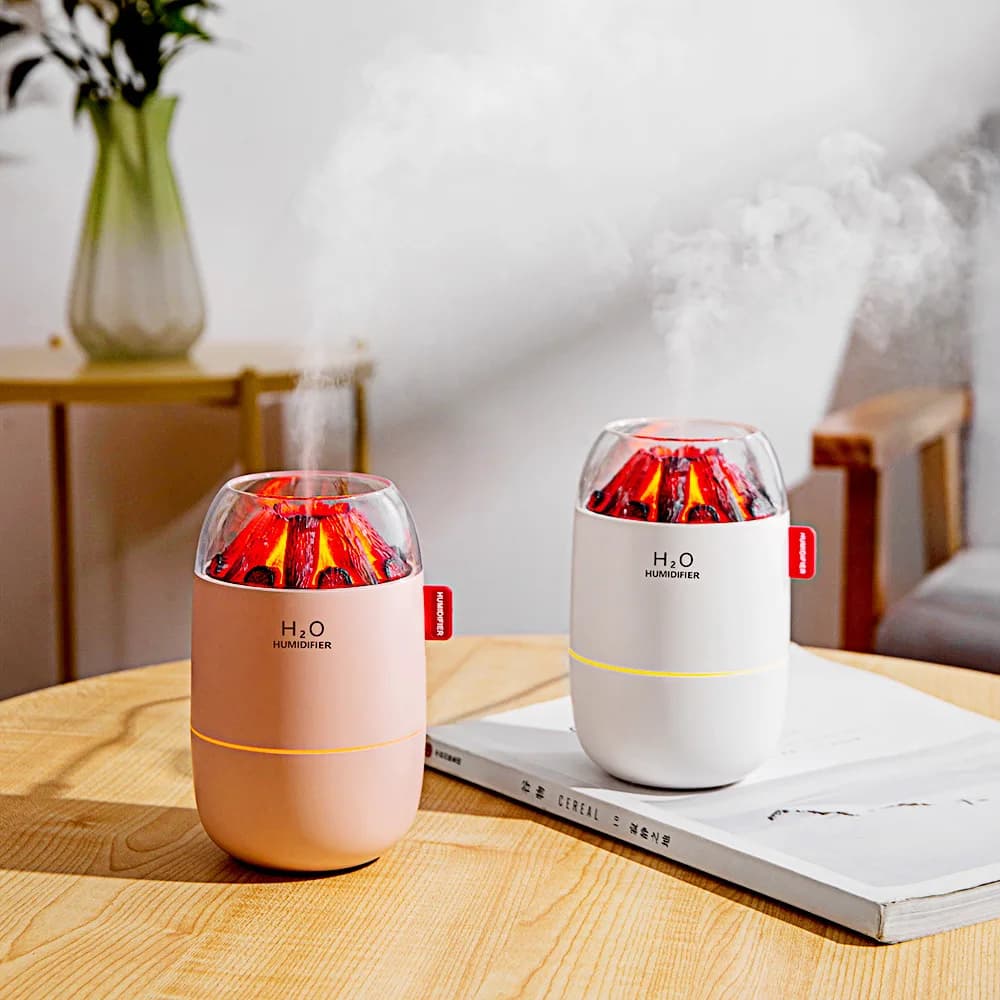 Firewood USB 280ML Flavor Diffuser Essential Oils Mist Maker Deodorant for Car Air Purifier for Home Bedroom Gift
