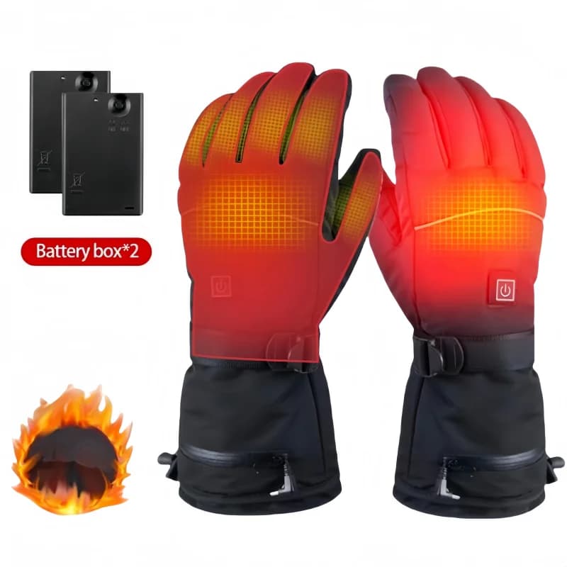 Heated Ski Gloves Waterproof Electric Thermal Gloves for Snowboard Cycling Motorcycle Outdoor Skiing