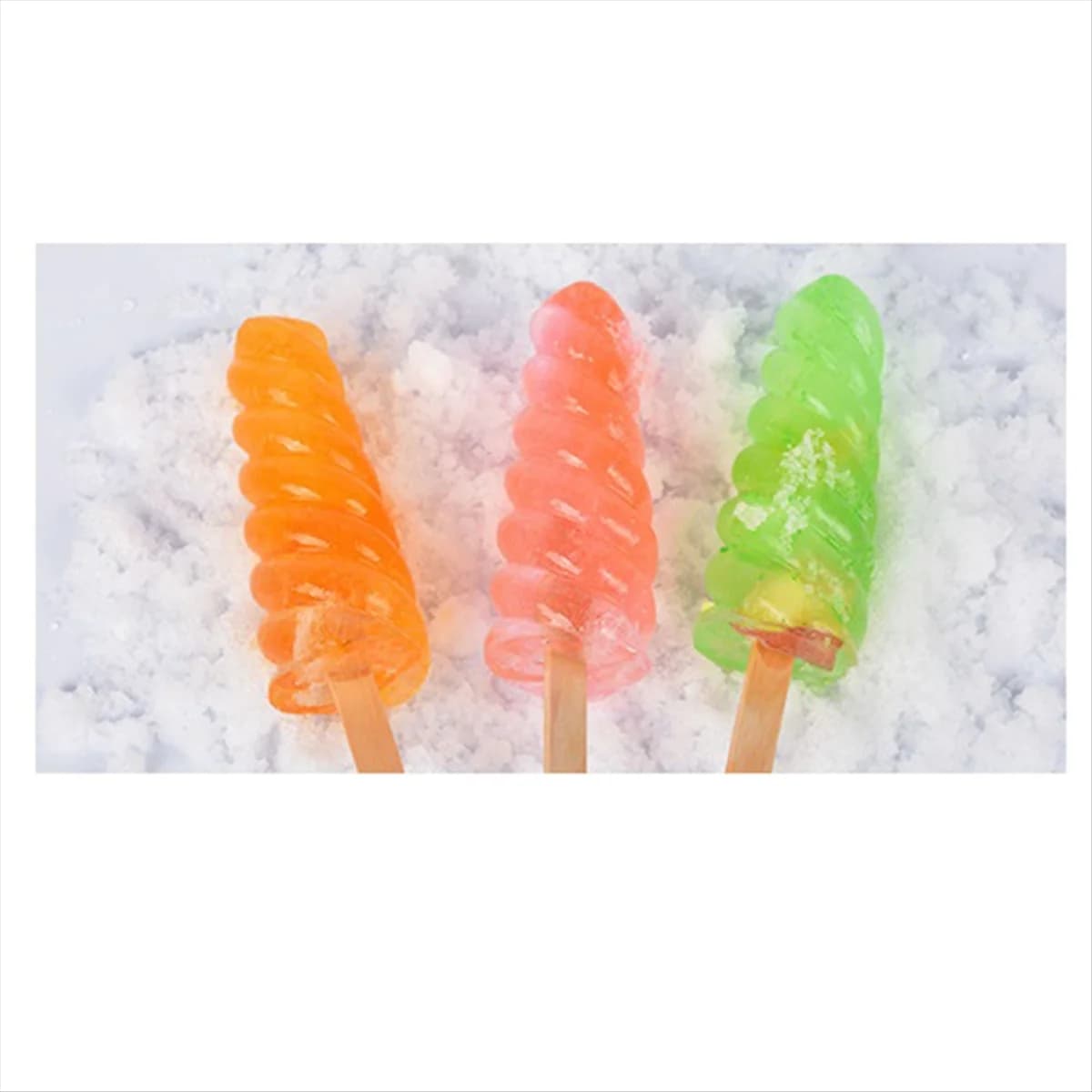 (Top DHDL) Stampi per ghiaccioli in silicone da 2 pezzi Stampi per gelato fatti in casa per bambini Macchina per ghiaccioli per uso alimentare Facile da pulire, Verde