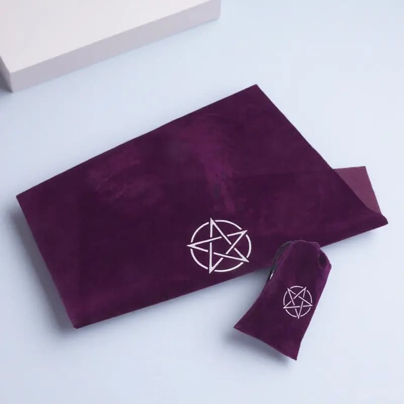 Set di Tappeti per Tavolo da Tarocchi, Design Elegante per Divinazione, Superficie Liscia, Tappeto Creativo per Altare, Accessorio per Tavolo da Tarocchi