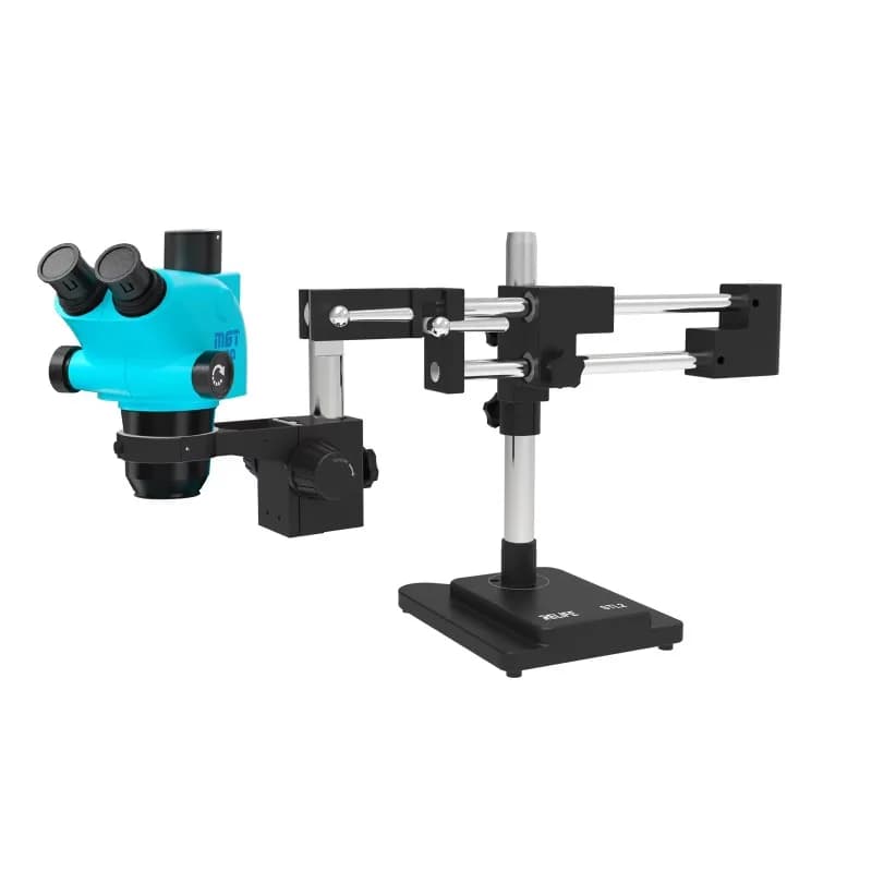 Microscopio stereo trinoculare HD RL-M6T Pro-STL2 + sorgente luminosa SS-033 + adattatore 0.5CTV + telecamera HD MC1 4K per riparazione PCB di telefoni