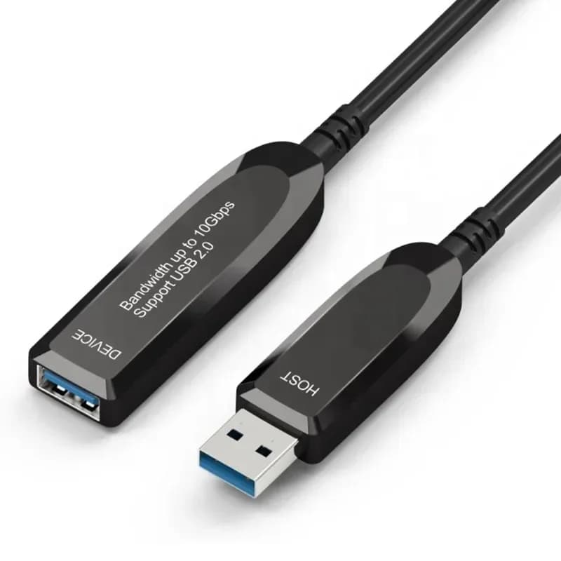 Cavo in fibra ottica USB 3.0 Cavo di prolunga AOC USB 3.0 da 10 Gbps compatibile con USB 2.0 per tastiera per fotocamera digitale HDD Encl