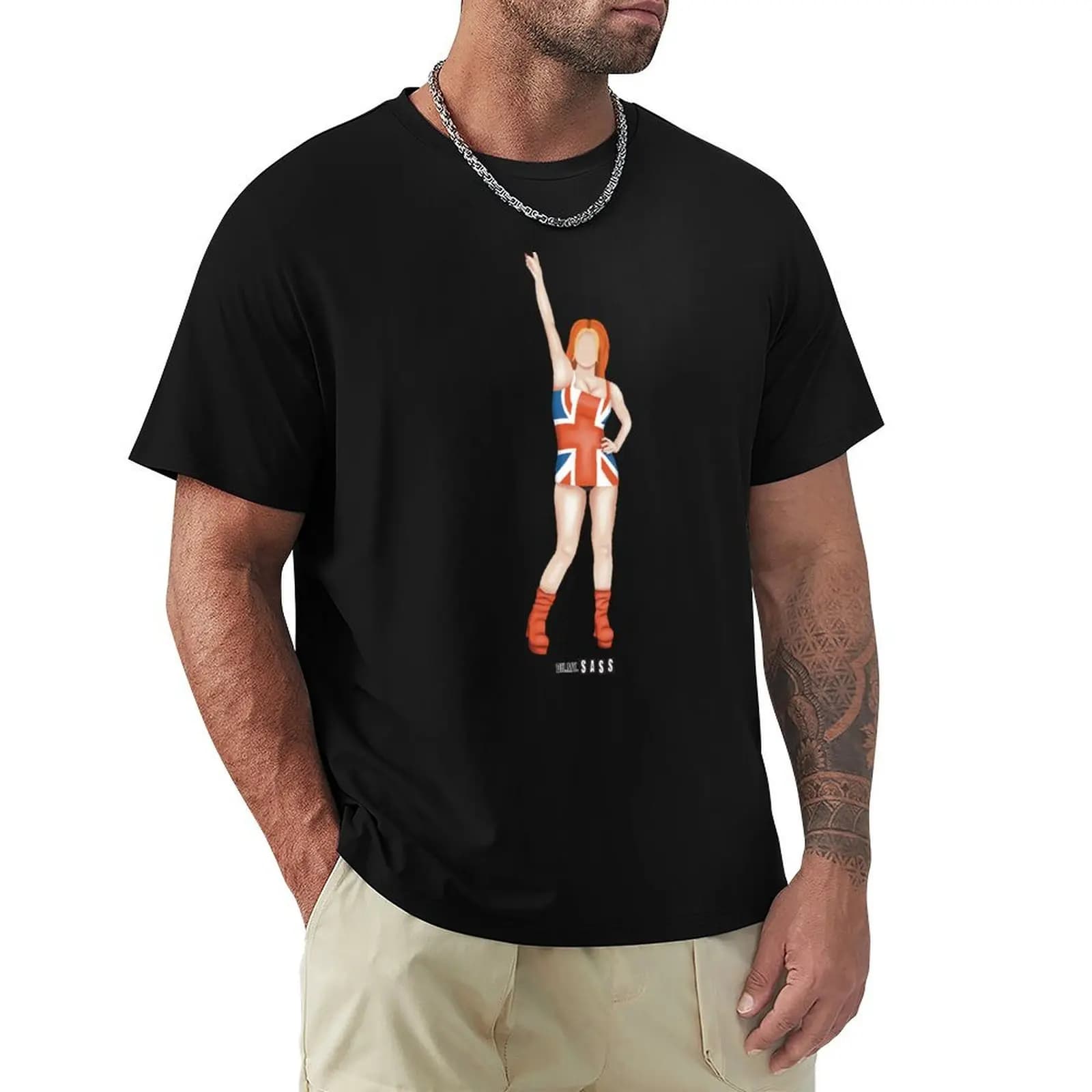 Spice Girls - Ginger Spice - T-shirt Geri Halliwell Horner, maglietta leggera a maniche corte