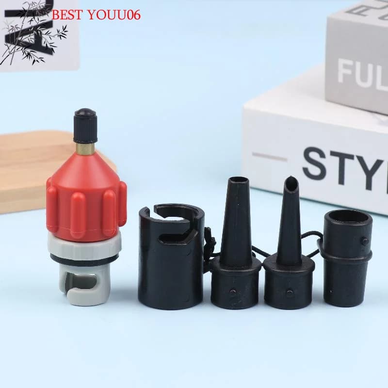 (YOUU06) Adattatore per valvola dell'aria per SUP, pompa gonfiabile, kayak, barche a remi - Kit combinato connettore valvola aria per pneumatici