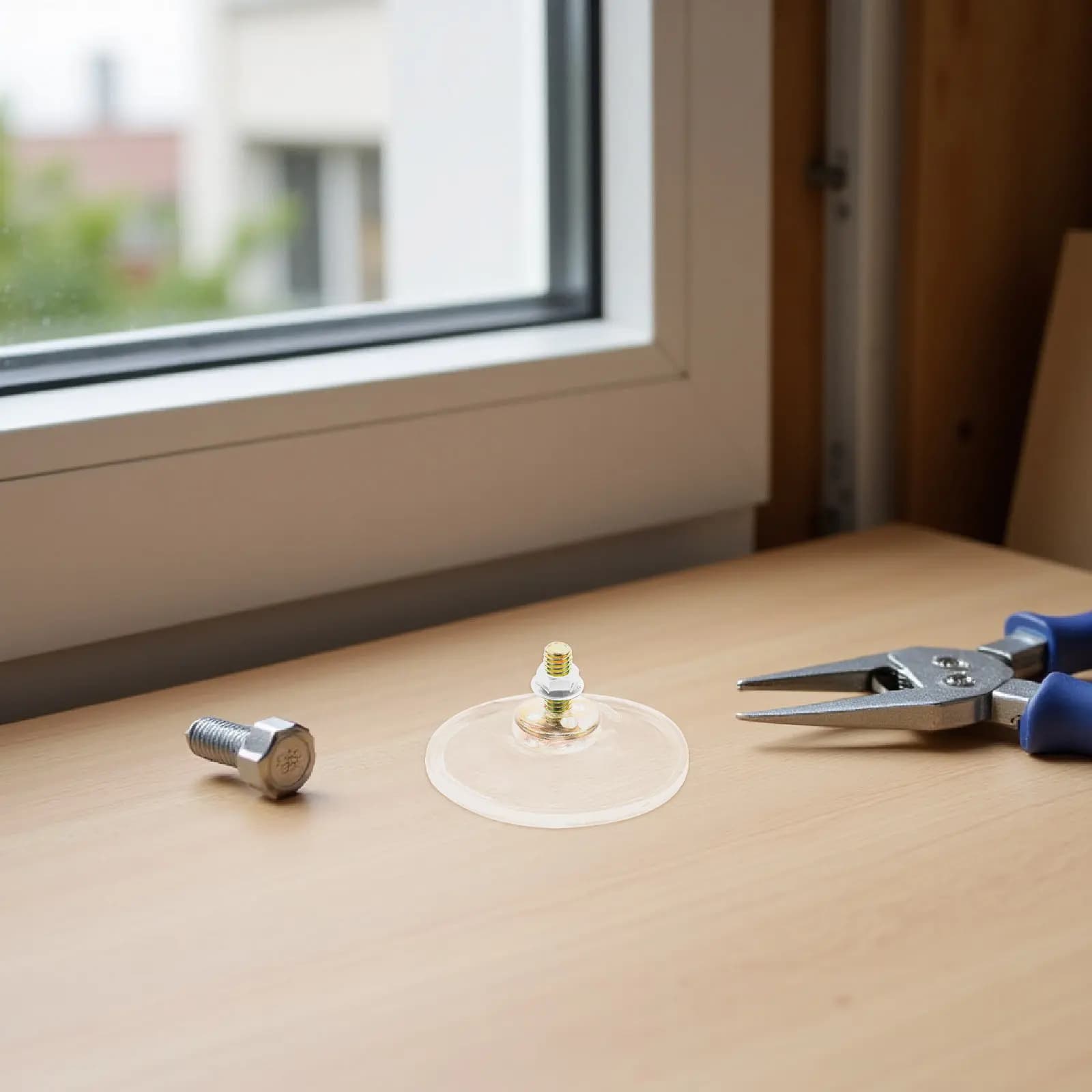 15 Pezzi Ganci a Ventosa Trasparenti da 55 mm, Supporto in Silicone Resistente per Vetro, Ventose Filettate con Adesivo Forte per Bagno