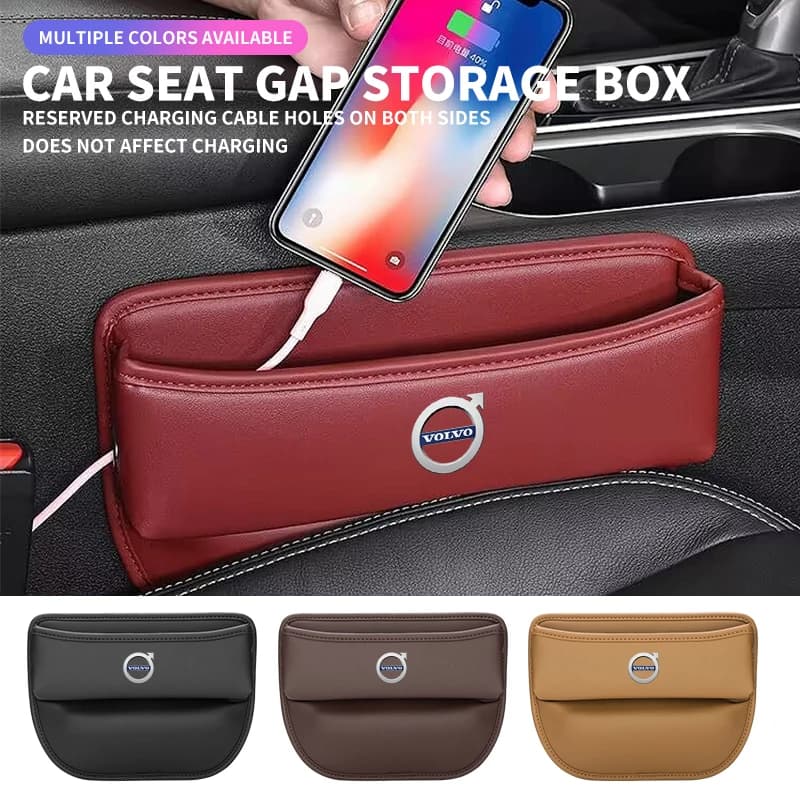Organizer per Auto, Tasca Multifunzionale per Fessure tra Sedili, Portaoggetti per Sedile Conducente per Volvo V40 V60 V90 XC40 XC60 XC90 S60