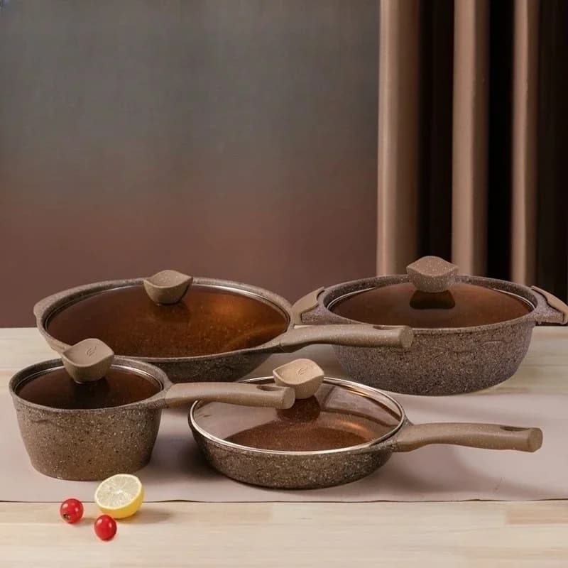 Wok for pan, non-stick for home, set, complete set