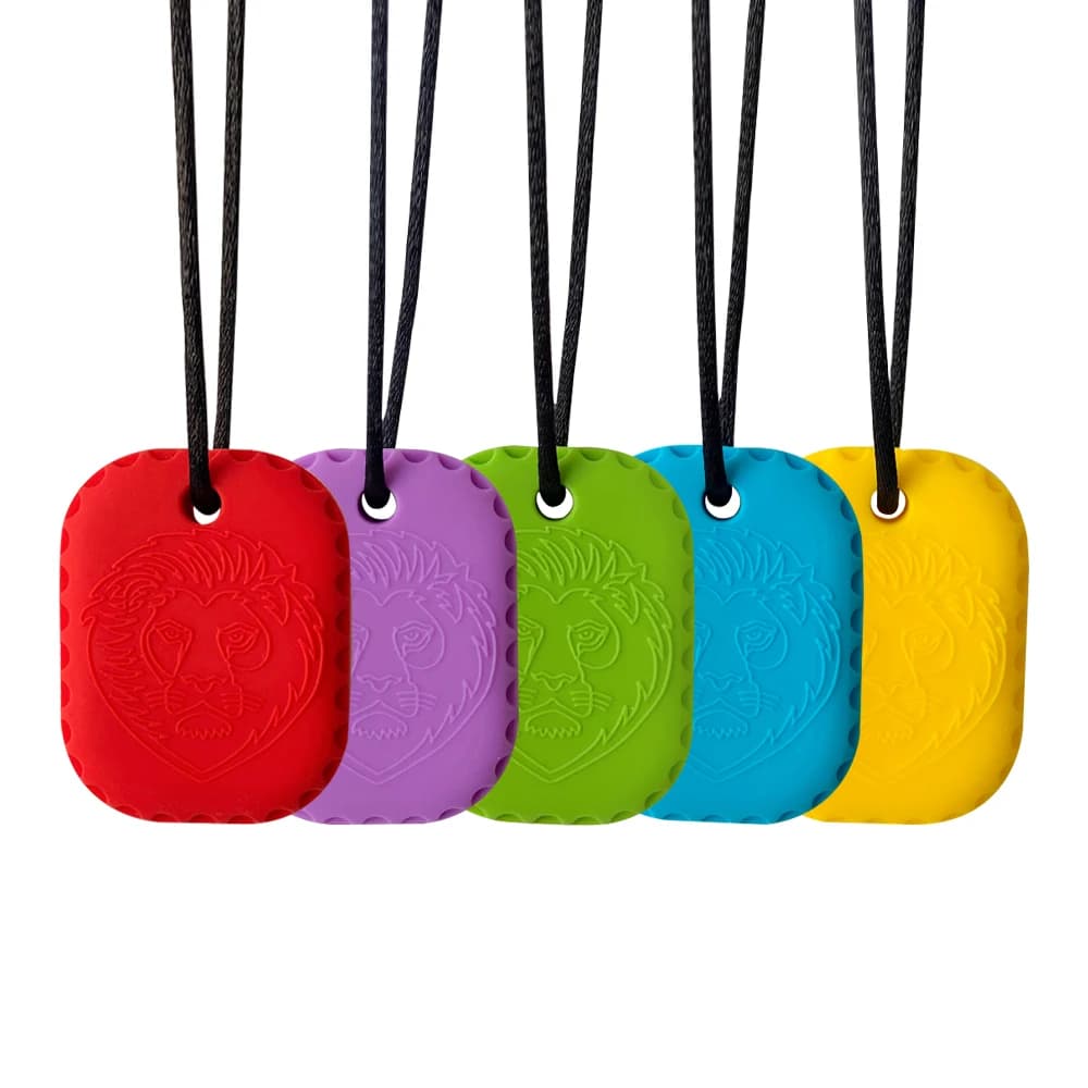 1/5 pezzi Nuova collana creativa in silicone a forma di leone per bambini, collana masticabile alla moda, gioiello regalo