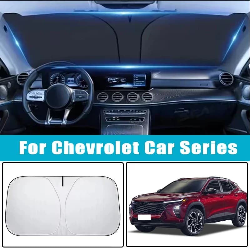 Parasole per Parabrezza Auto per Chevrolet Malibu Cruze Camaro Equinox Blazer Tahoe Traverse, Protezione Solare, Accessori Auto