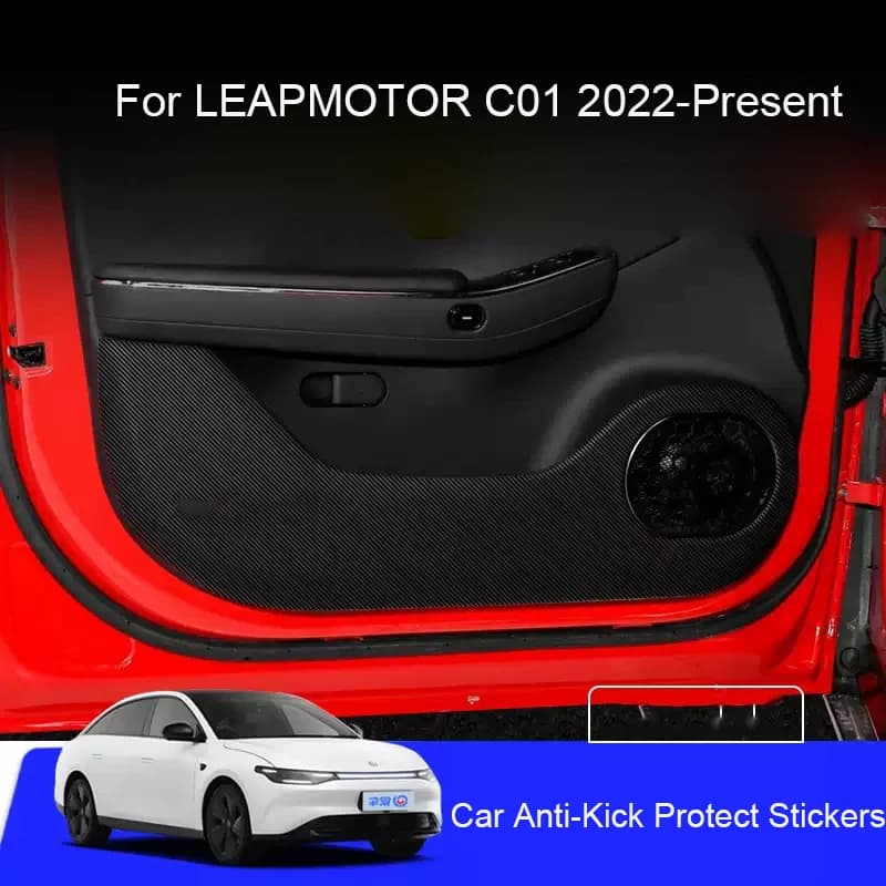 Auto B-Pilastro Porta Anti-Calcio Proteggere Pad Per LEAPMOTOR C01 2022-Presente Tronco Anti-Spo Resistente Ai Graffi Accessori Interni