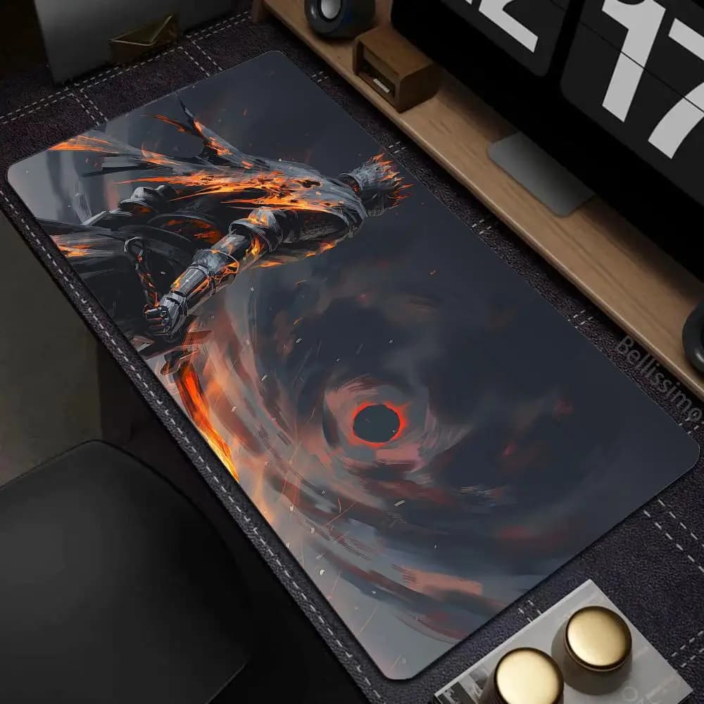Tappetino per mouse da gioco Dark Souls Mause Pad Tappetino per scrivania per computer Tappetino per mouse antiscivolo Xxl Tavolo grande Tastiera per giocatori Tappetino da gioco The Hot