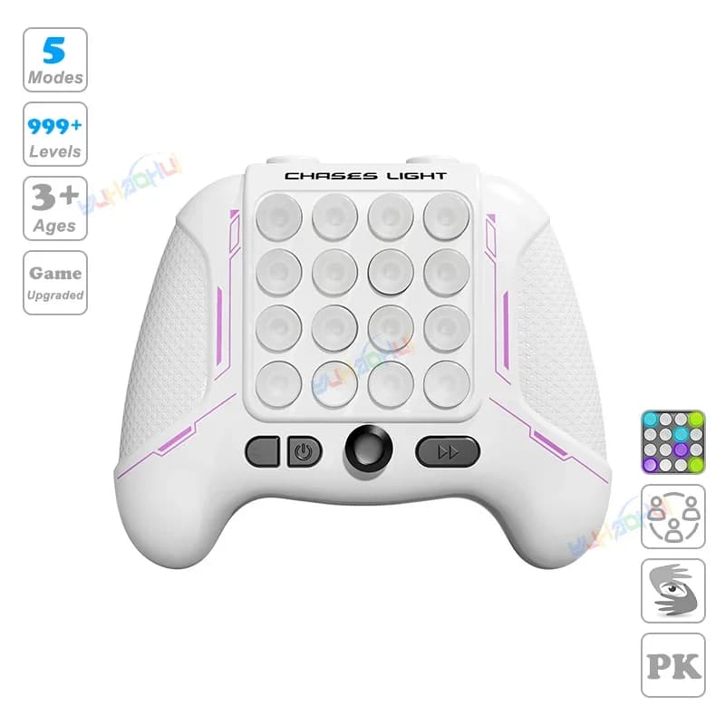 Giocattoli per console di gioco a spinta rapida con luce pop elettronica aggiornata per bambini Macchina da gioco interattiva giocattolo antistress per adulti