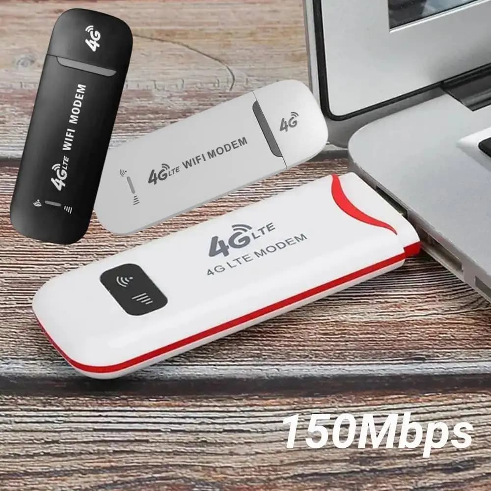 Router USB Portatile 4G LTE Wireless con Adattatore WiFi per Nano SIM, Modem Stick 150Mbps, WiFi Mobile per Casa e Ufficio
