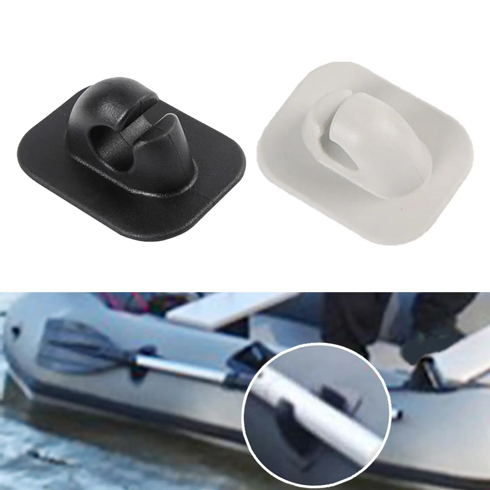 Supporto per pagaia per kayak Supporto per pagaia con clip Sostituzione durevole per barca marina