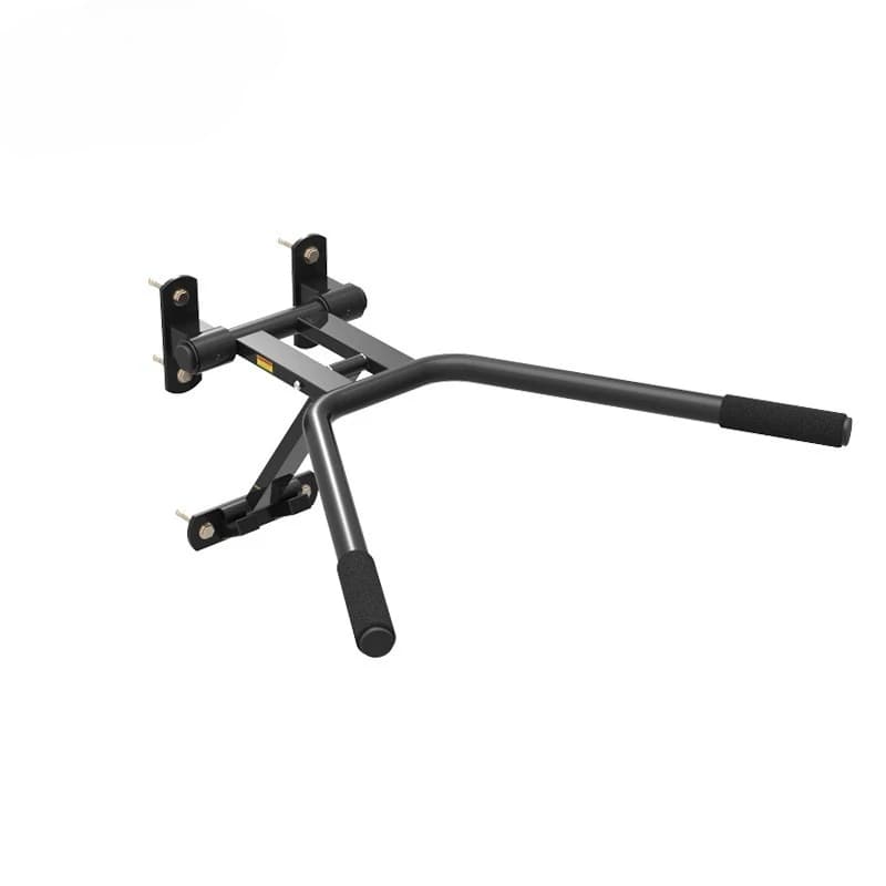 Wall mounted folding dive station for home gym, traction bar and parallette