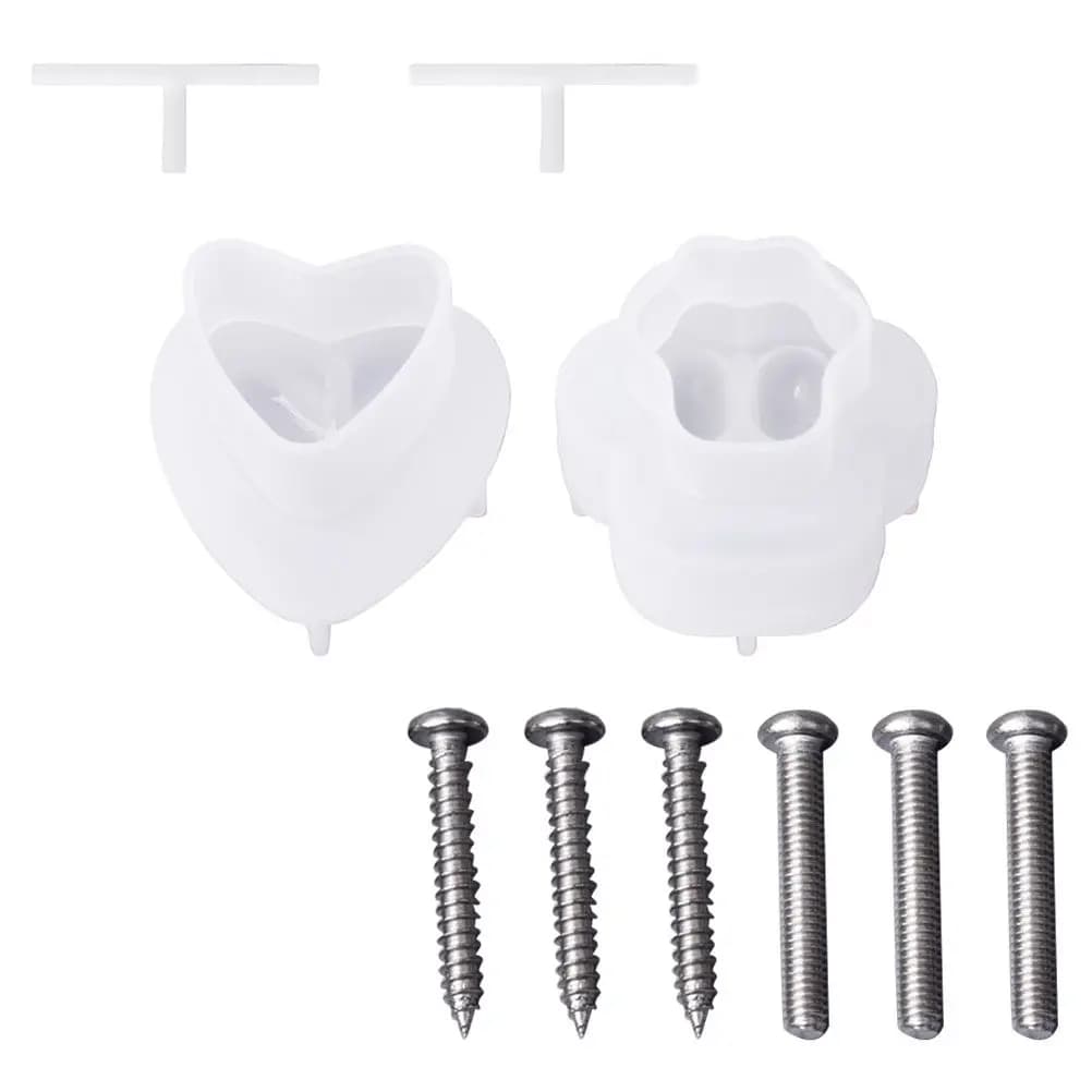 1Set Supple Silicone Cat Claw-Shaped Cabinet Handle Mold for DIY Drawer Knobs Reusable Eco-Friendly Home Craft Making Mold