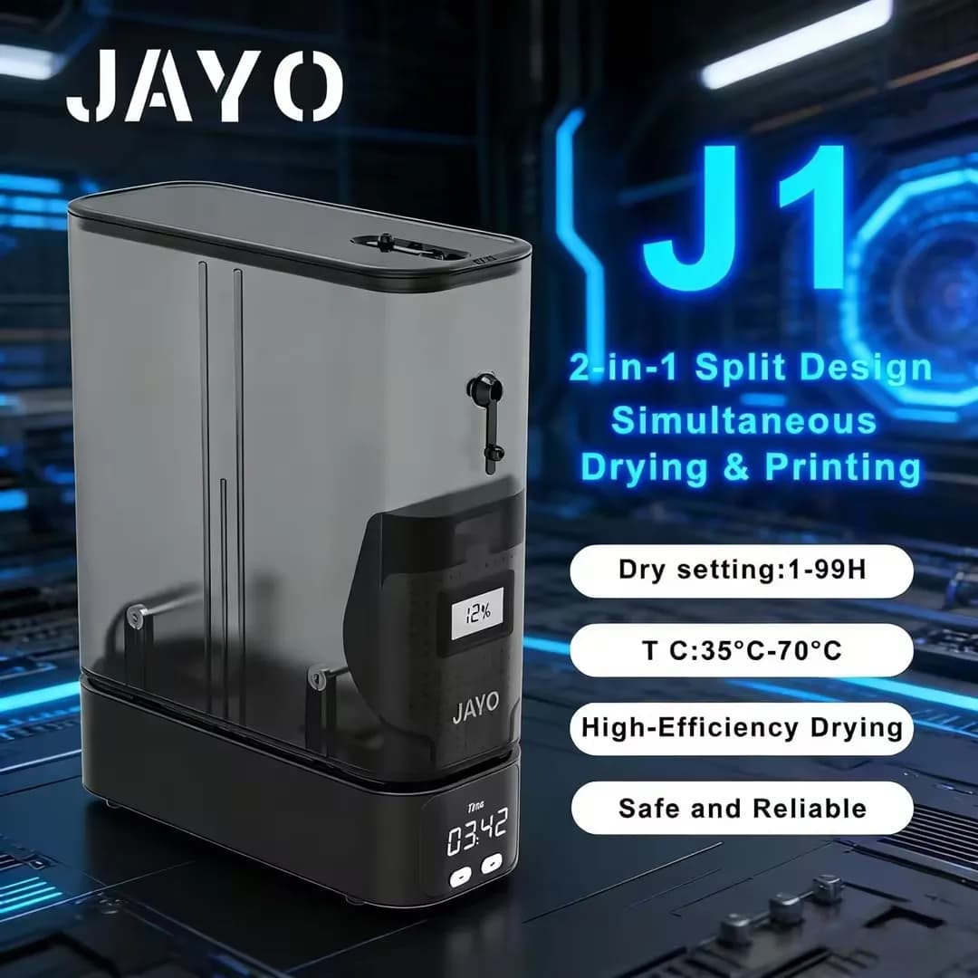 JAYO Filament Dryer Box J1 Scatola di Conservazione per Filamenti 3D con Monitoraggio dell'Umidità per Stampanti 3D PLA/ABS/PETG/TPU