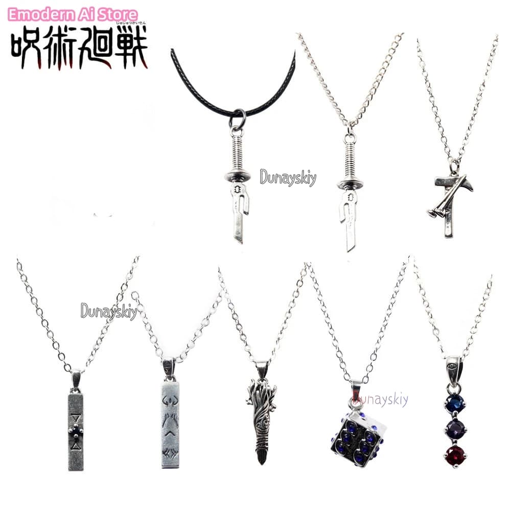 Keyring and Necklaces Cosplay Megumi Fushiguro, Yuji Itadori, Ryomen Sukuna, Gojo, Nobara Kugisaki, Tenjin Hoko, Gift for Men