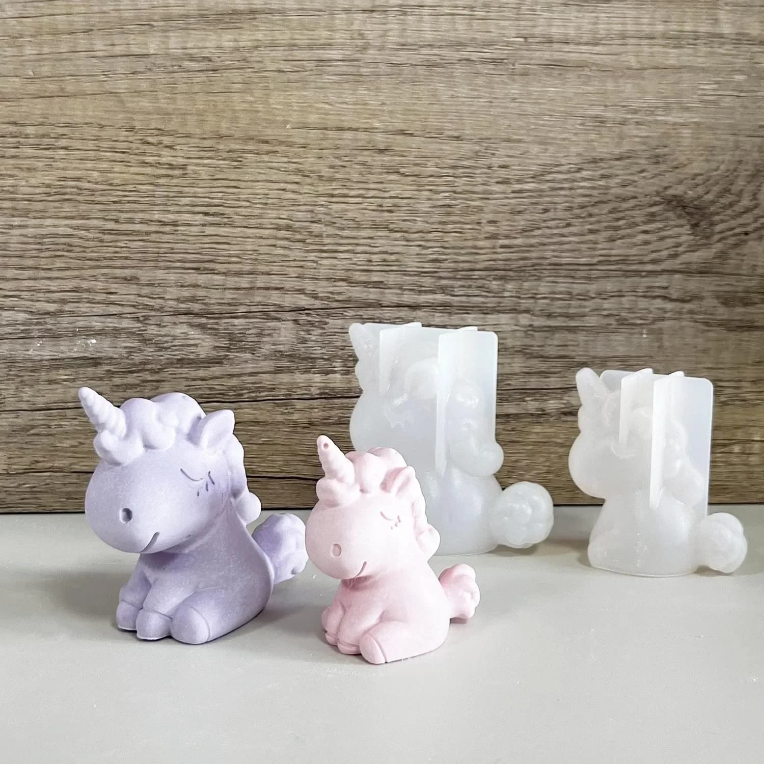 3D geometrica in silicone unicorno gatto cervo orso stampo sapone candela fare argilla gesso resina artigianale stampo decorazione torta strumento di cottura