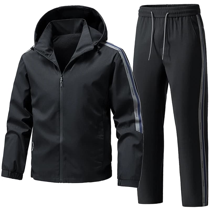 2026 Summer Sportswear 2 Piece Sets Sports Suit Sunscreen Jacket+Pant Running Set Men Fishing Jogger Mens Tracksuit
