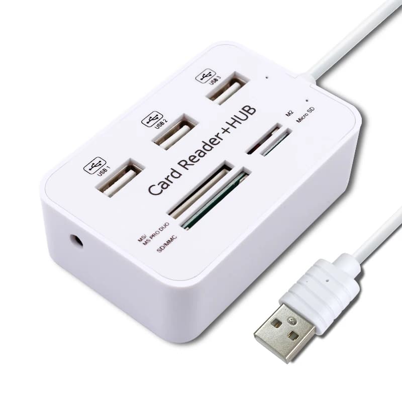 Lettore di schede 6 in 1 Adattatore OTG universale da USB 3.0 a tipo C Micro USB Adattatore multifunzionale SD TF Trasmissione ad alta velocità