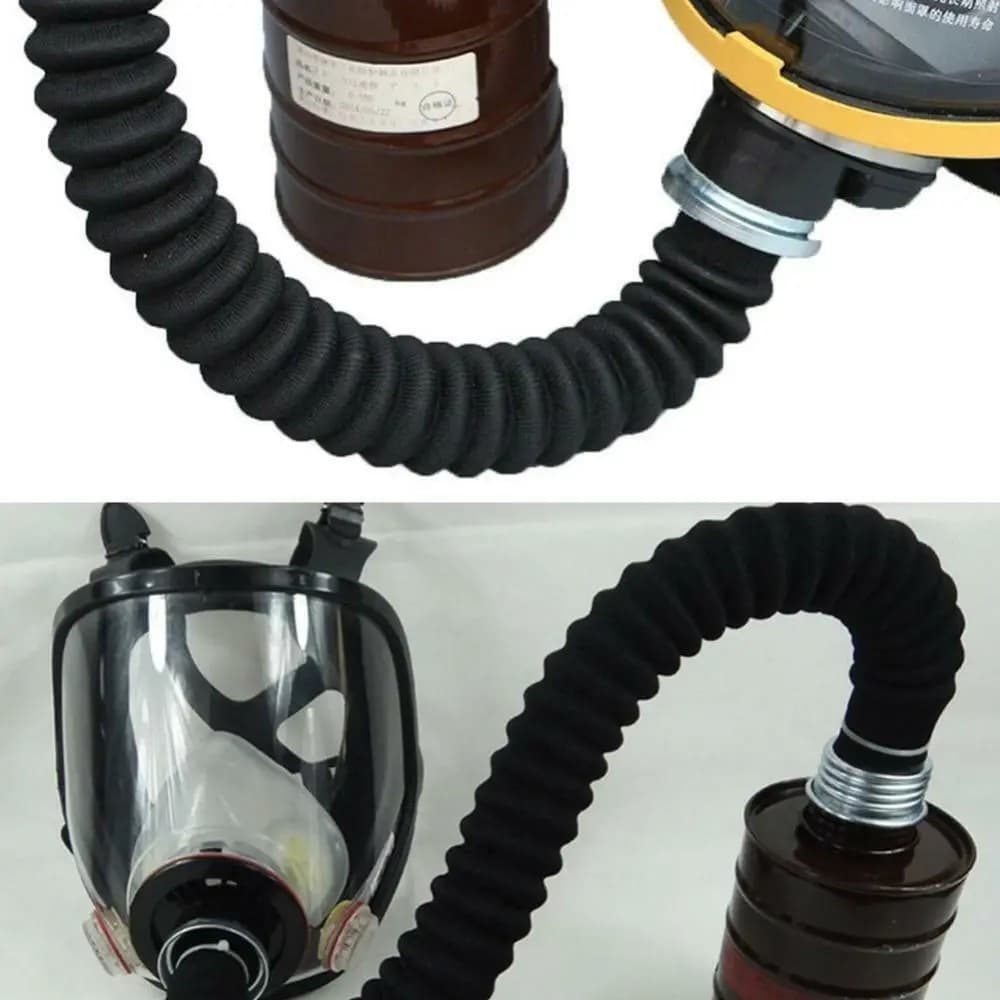 Connector for hose with rubber thread 40mm length 0.5m/1m tube for gas mask breathing tube accessories for gas masks