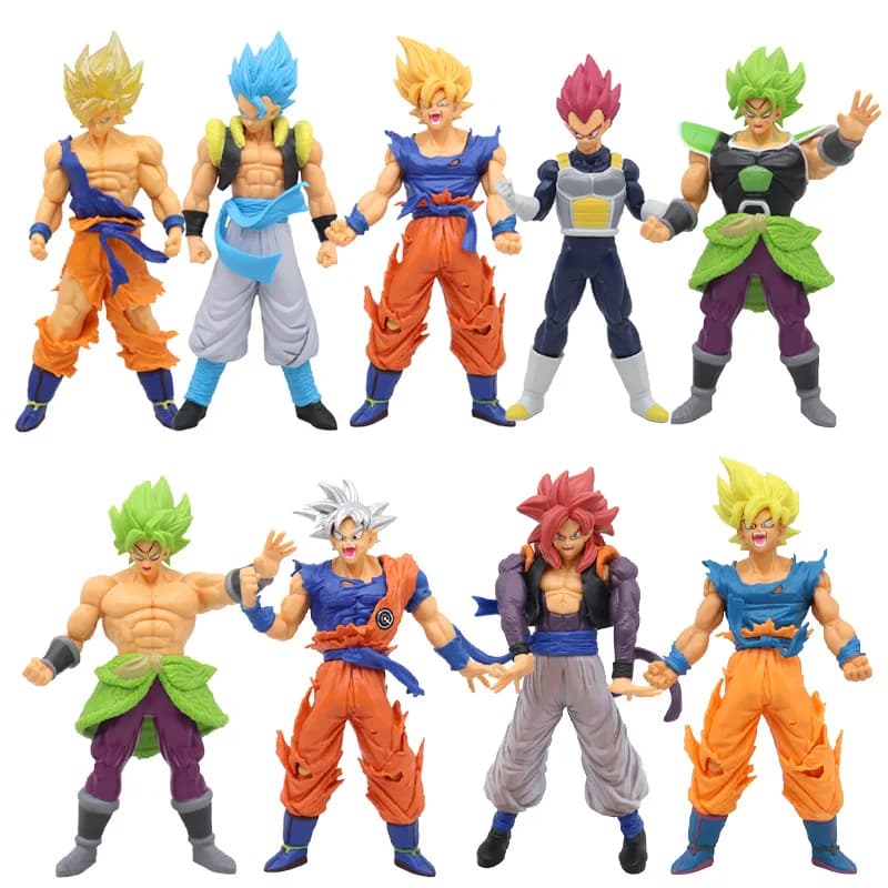 Anime Dragon Ball Z Super Saiyan Son Goku Vegeta Anime Action Figure Modello Regali Figurine da collezione per bambini