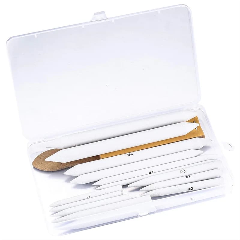 ABBY-Blending Stumps And Tortillions Set, 16 Pcs Paper Blending Stump Set, Paper Art Blenders Sketch Drawing Tools