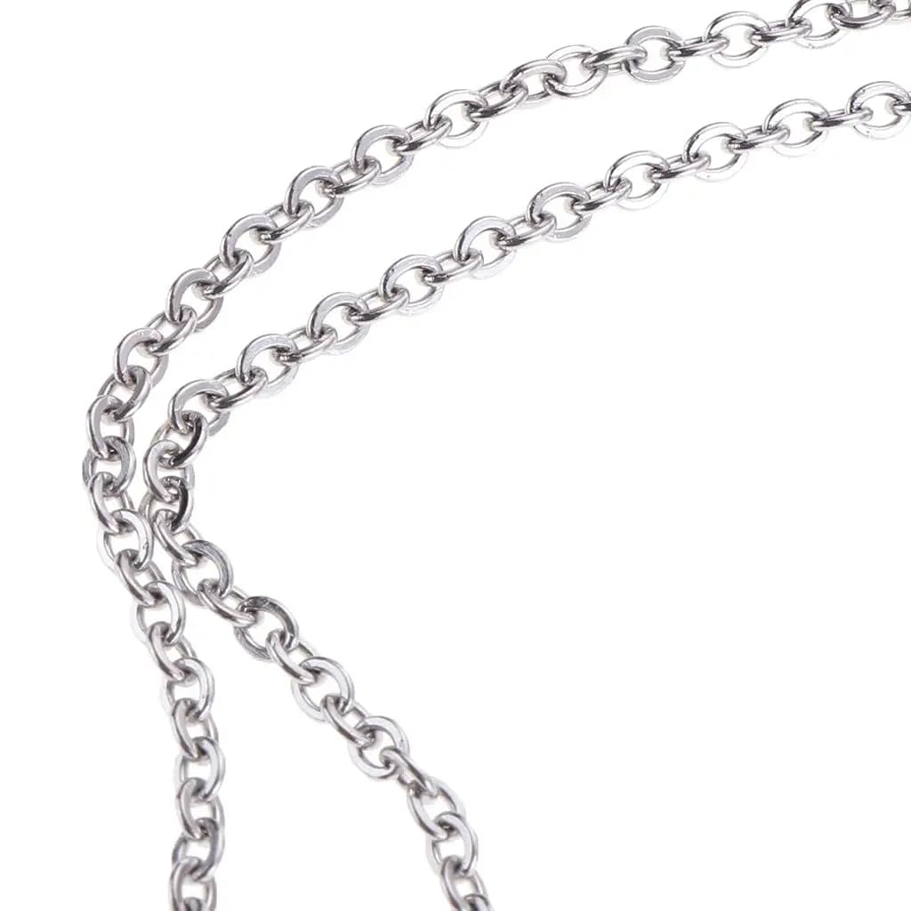 Catena in Acciaio Inox Fai-da-Te, 12 Metri, Filo per Gioielli a Maglia Piatta per Collane, Bracciali e Lavori Artigianali