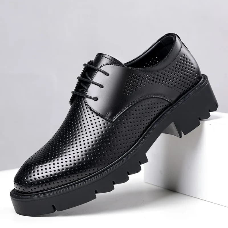 Scarpe eleganti da uomo Scarpe con rialzo Piattaforma Tacchi alti Aumenta l'altezza Scarpe da uomo casual da lavoro con rialzo