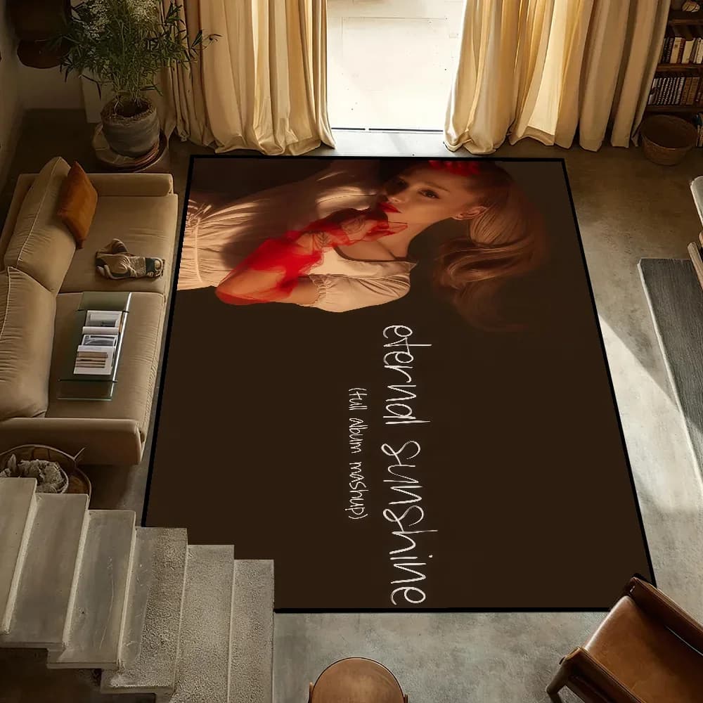 Cantante Ariana Grande e-eterno sole piccolo tappeto Comodino Cucina Bagno Soggiorno Camera da letto Tappetino Zerbino Decorazione