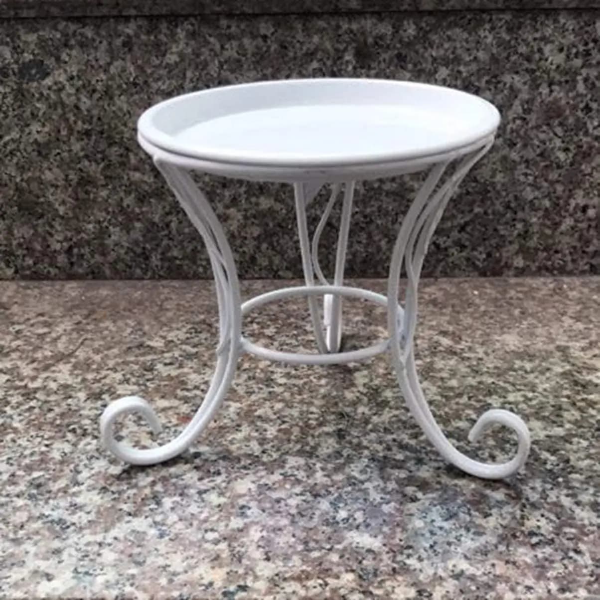 B03C-Metal Wallet Stool, Flower Support European Style, Balcony Stool, Garden Vase Door, Decoration, Plant Rack