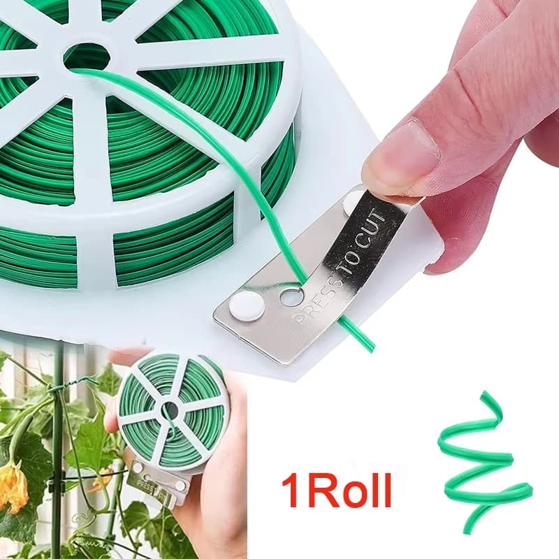 Fascette attorcigliate da giardino Reggiatrici multifunzionali per piante rampicanti Fascette riutilizzabili in filo di ferro autoporte per piante da fiore Viti