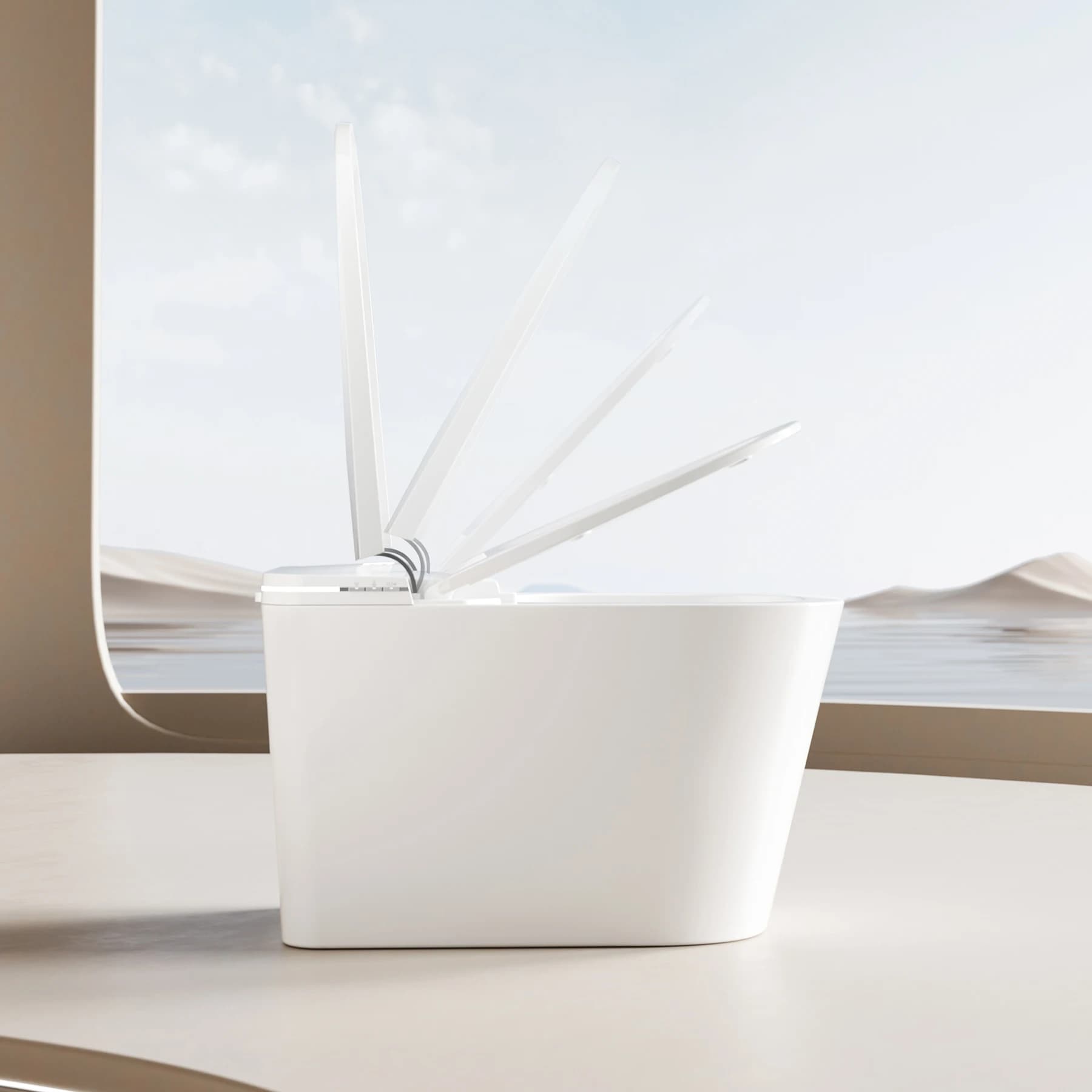 Automatic Modern Elongated Toilet Bowl Bidet Intelligent Toilet with Remote Control Electric Smart Toilet Water Closet