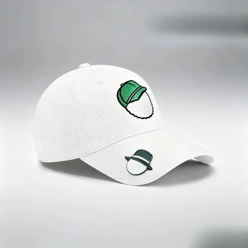 26 New Breathable Mesh Golf Baseball Cap, Cartoon Adjustable Sun Visor Hat, Matching Ball Marker Included Unisex Sports Sun Hat