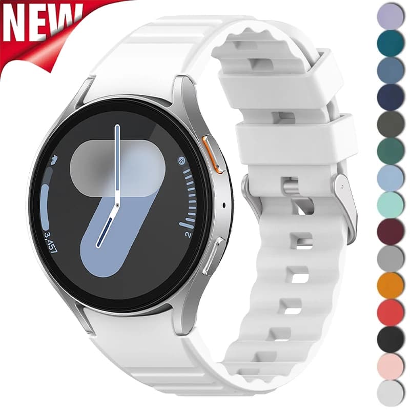 Cinturino senza spalline per Samsung Galaxy Watch 7 6 5 4 40mm 44mm bracciale sportivo in Silicone per Galaxy 6 4Classic 43mm 47mm 5Pro 45mm Band
