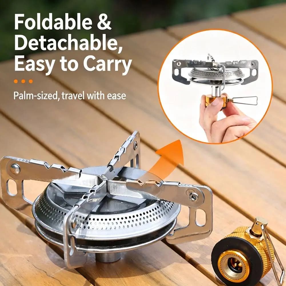 Outdoor Camping Gas Stove Mini Gas Burner Outdoor Tourist Burner Strong Fire Heater Tourism Cooker Survival Furnace Supplies