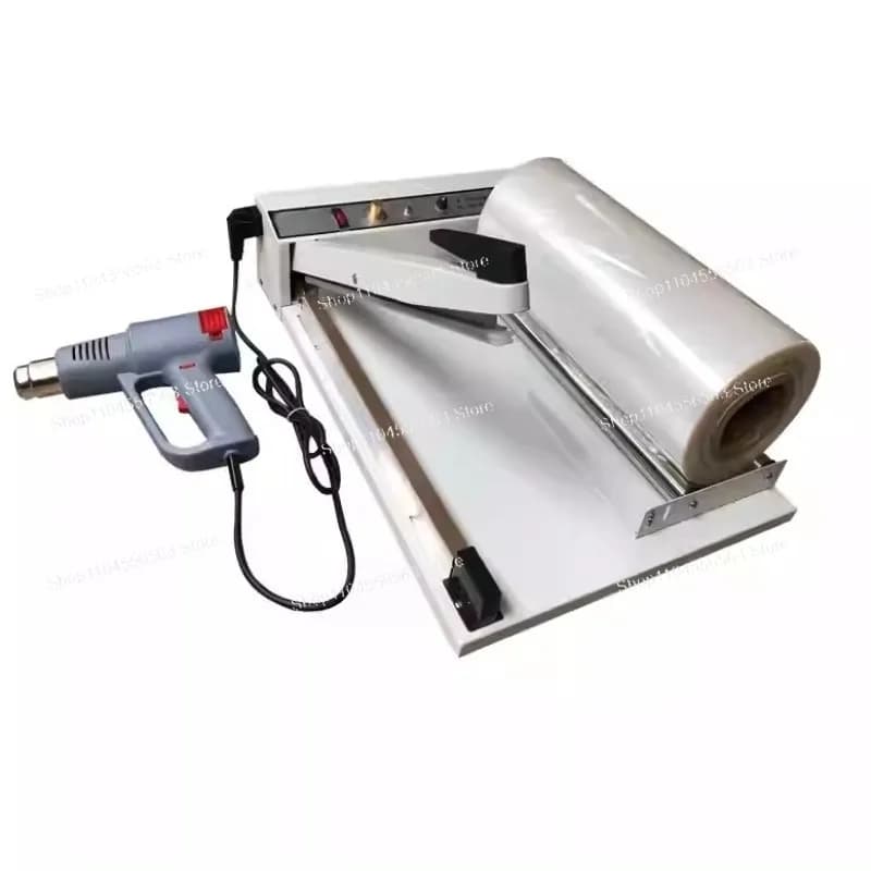 Confezionatrice per maniche da 600 mm - Pistola termica integrata per sigillare (azione manuale)