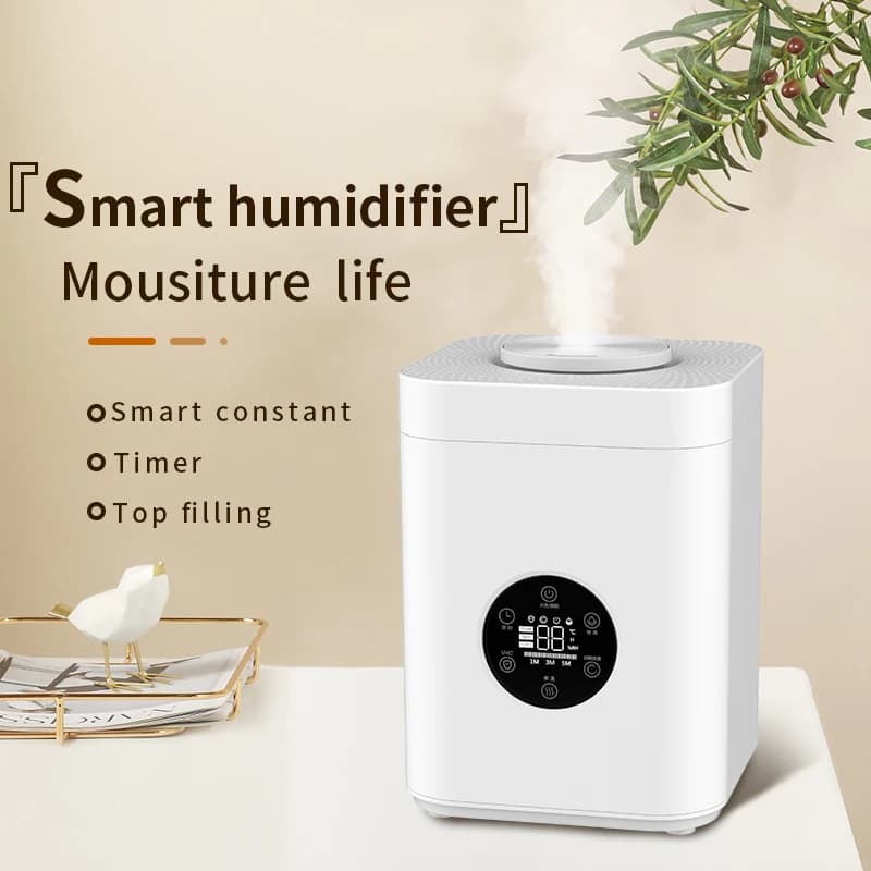 3.5L Air Ultrasonic Humidicator Quite Less Noise Cool Mist Square Smart Desktop Humidifier