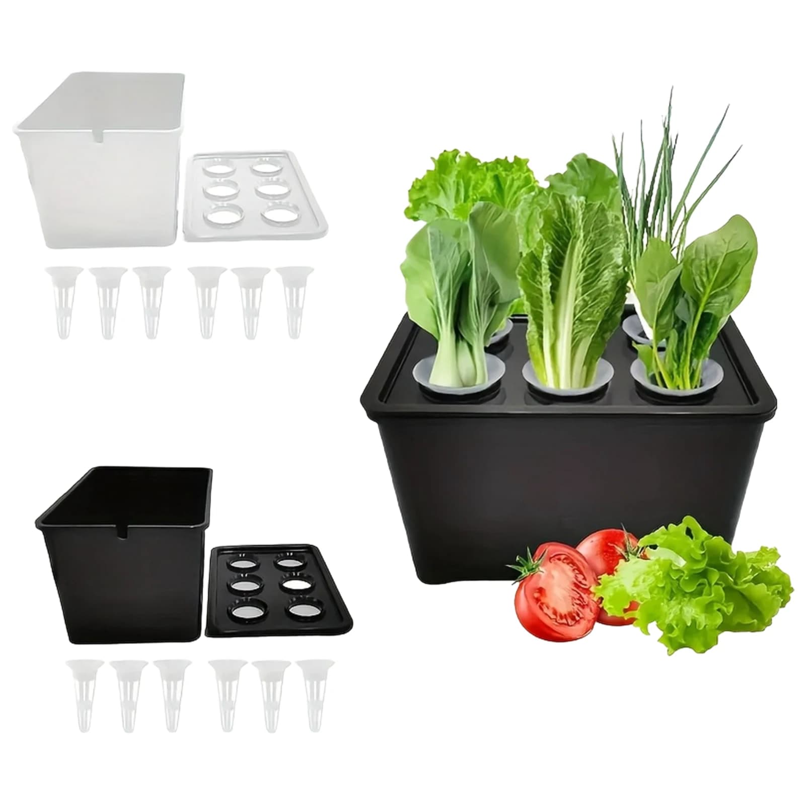 Hydroponic Plant Specific Flowerpot Practical Grid Vegetable Planting Box Plant Seed Seedling Pot Sunshine Hydroponic Apparatus