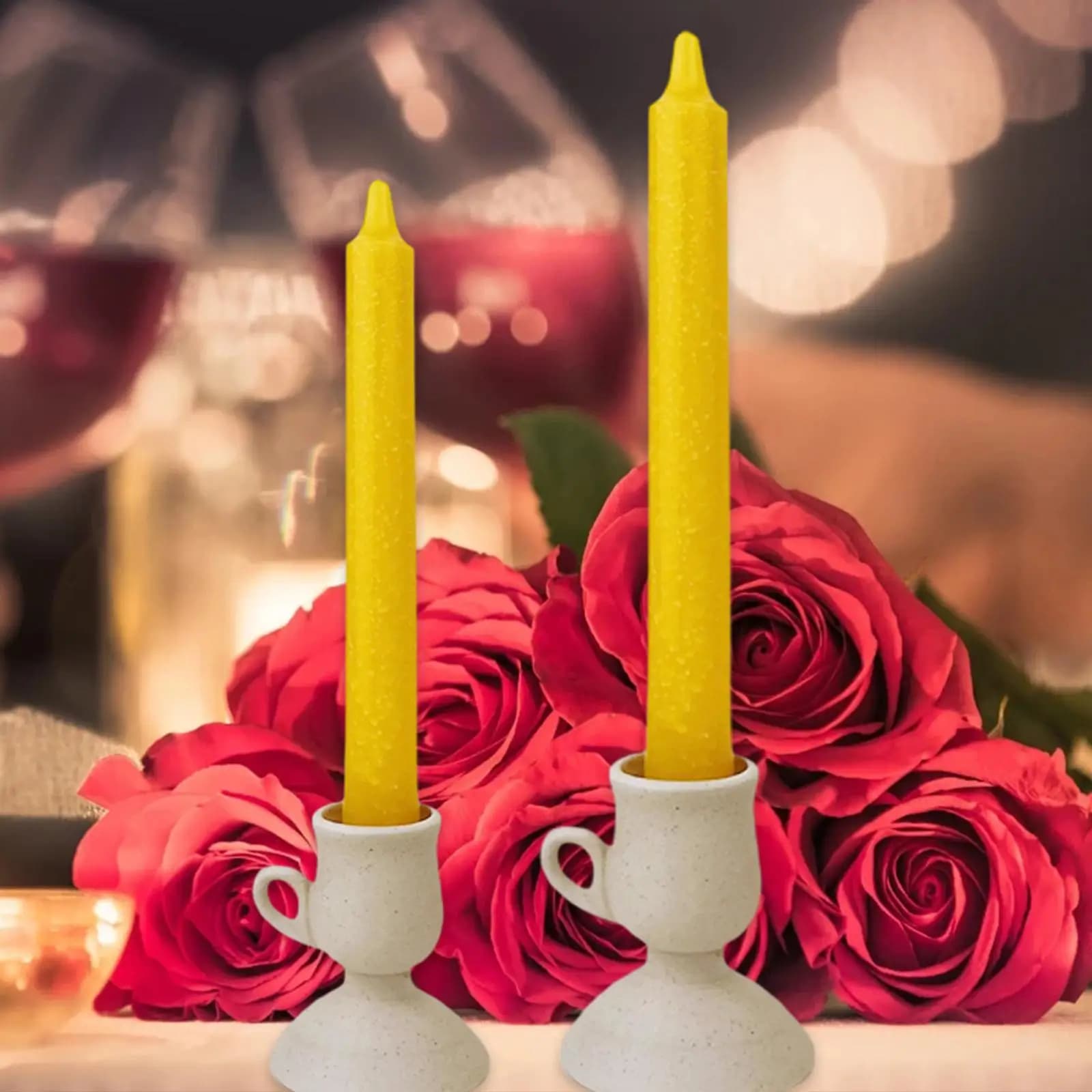 Candele Coniche per Uso Domestico, Forniture per Candele in Plastica Trasparente per Matrimoni e Cene