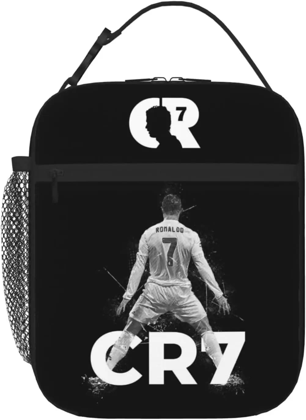 Portapranzo da calcio, borsa da pranzo per ragazzi carini per gli amanti del calcio, portapranzo termico riutilizzabile per donne uomini adulti scuola picnic lavoro