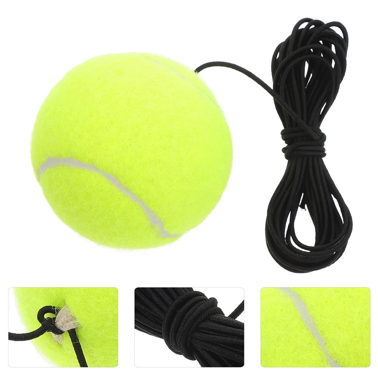 Plastic Wall Mount Tennis Ball Rope for Single Person Training Tennis Practice Portable Lightweight Compact Small