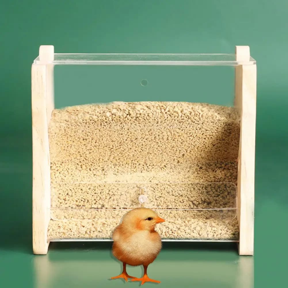 Contenitore per alimenti per uccelli eccellente alimentatore rimovibile contenitore per alimenti per uccelli per animali domestici facile da ricaricare scatola per alimenti per pappagalli