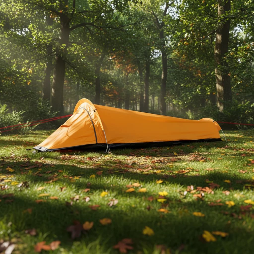 Tenda da Campeggio Ultraleggera Monoposto per Quattro Stagioni, con Palo in Alluminio 2000-3000mm, Impermeabile per Escursionismo e Campeggio