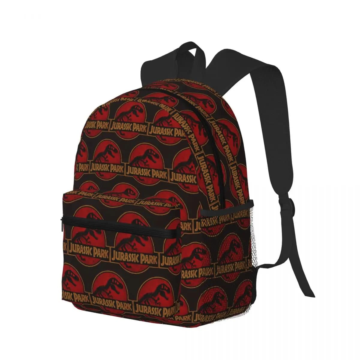 Jurassic Park Unique Logo Student Backpack School Bag Hiking Travel Daypack for Men Women Bookbag Shoulder Bags