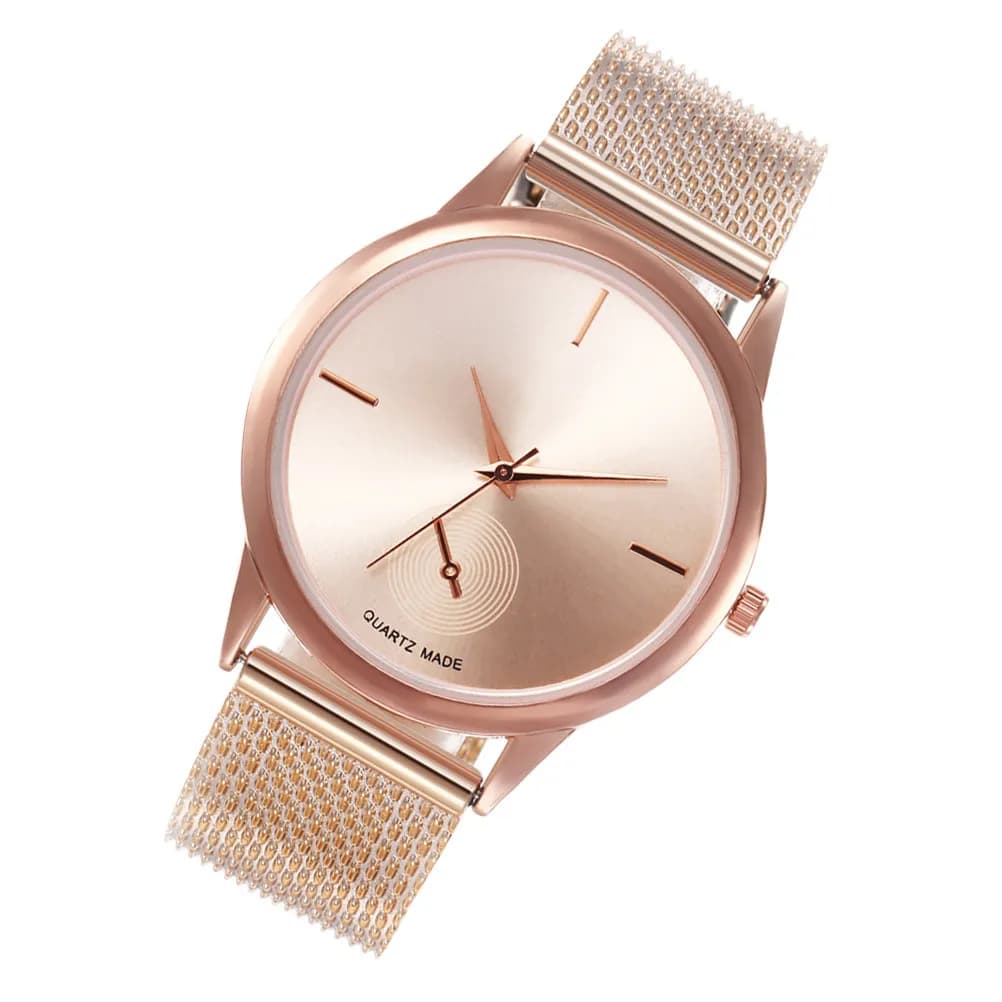 Orologio da Polso al Quarzo in Lega Premium per Donna, Elegante e Leggero, Regolabile, per Uso Quotidiano, Business e Casual